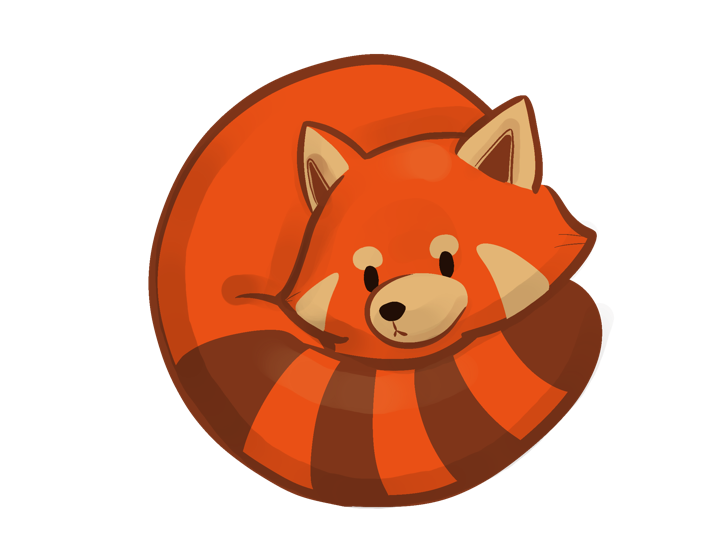 Red, panda rojo